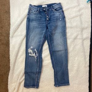 Vervet distressed boyfriend fit size 28”